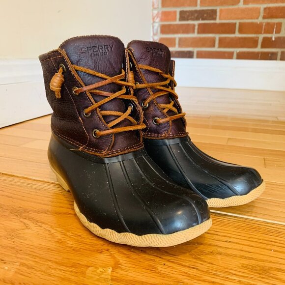 Sperry Top-Sider Saltwater Duck Boots Women's Brown - US 8 - Picture 1 of 14
